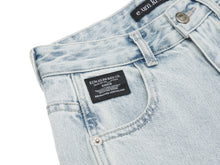 Load image into Gallery viewer, EMKM Signature Semi Wide Denim Pants Light Blue
