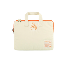 Load image into Gallery viewer, MUZIK TIGER Sitting Tiger Laptop/ Tablet Strap Pouch Ivory 3Sizes
