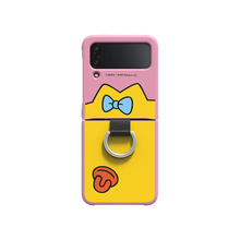 Load image into Gallery viewer, SLBS Eco Friends Maggie Simpsons Phone Case with ring for Galaxy Z Flip4
