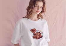Load image into Gallery viewer, AMBLER Bear T-Shirts_White
